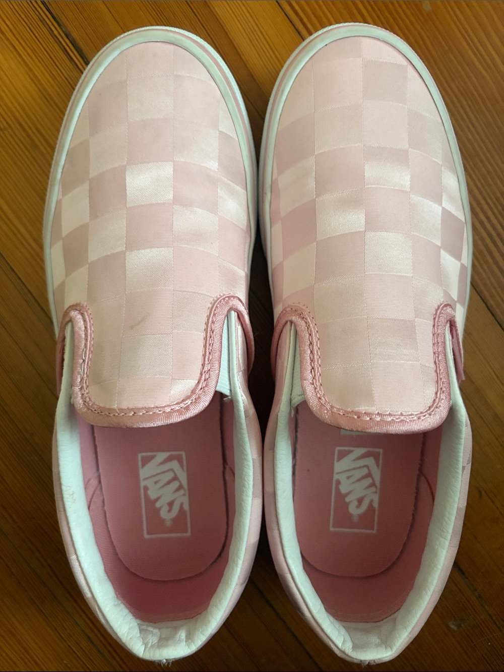 Pink Vans Slip-On Checkerboard size 3.5
